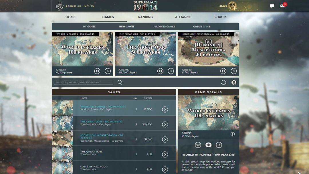 Supremacy: 1914游戏截图