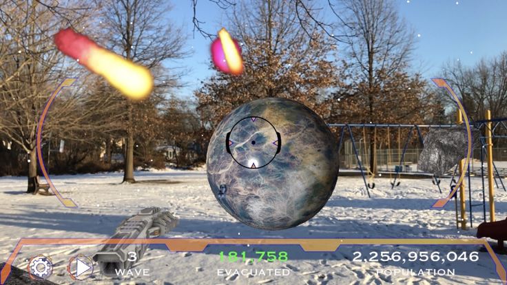 Asteroid Apocalypse AR游戏截图