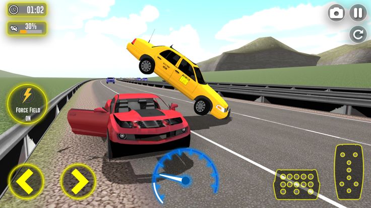 汽车碰撞游戏汇编游戏截图