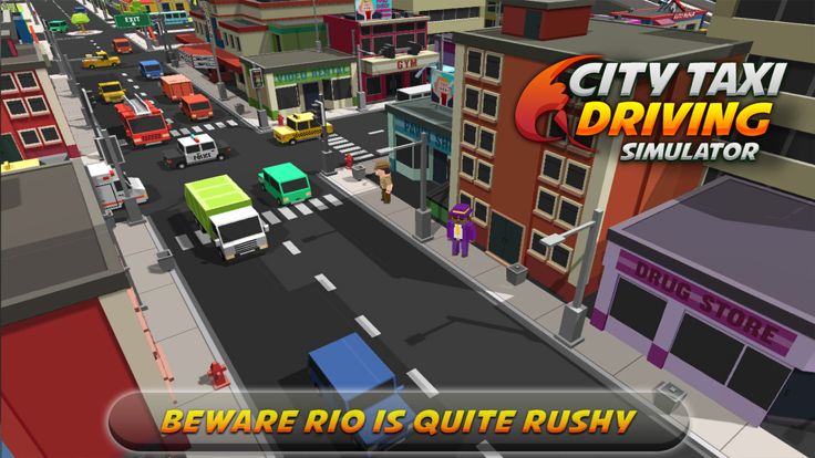 内市出租车驾驶模拟器游戏截图