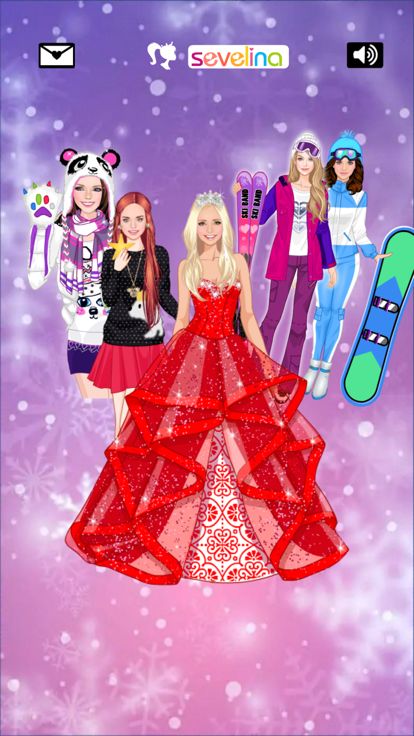 Winter time warm dress up game游戏截图