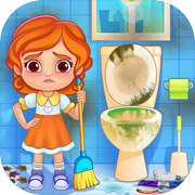 Baby Girl Home Cleaningicon