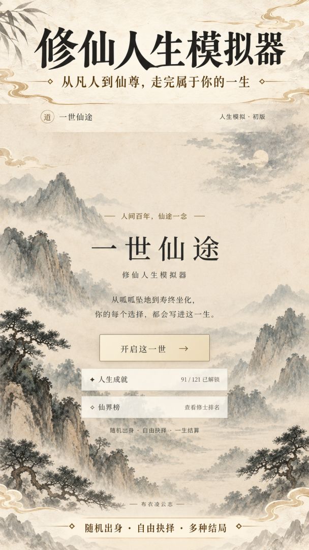 修仙人生模拟器游戏截图