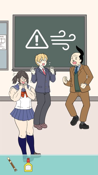 肌肉女孩想保护伦先生。游戏截图