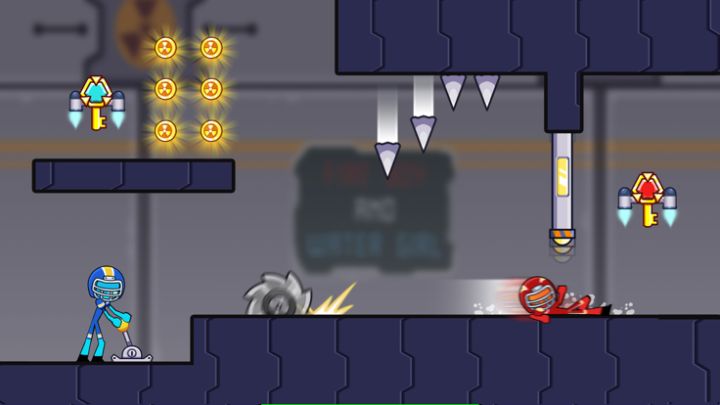 Fire and Water Stickman 2游戏截图