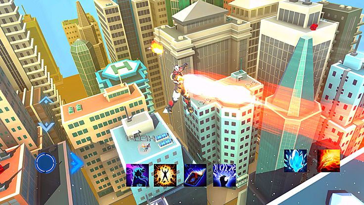 Iron Flying Hero Jet Man City游戏截图