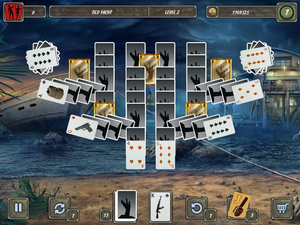 Dangerous Solitaire. Zombie Fever游戏截图