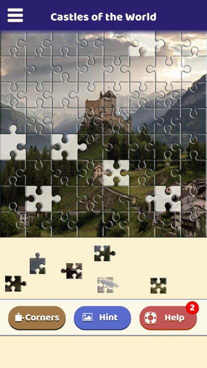 Castles of the World Puzzle游戏截图