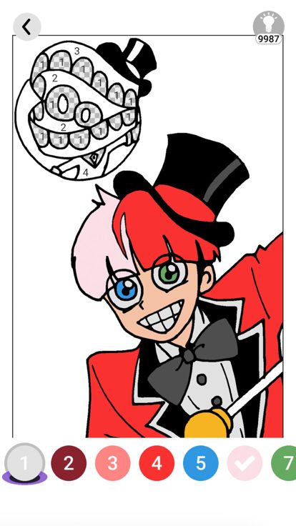 Pomni Digital circus coloring游戏截图
