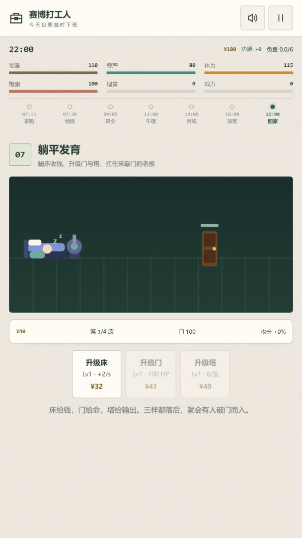 赛博打工人游戏截图