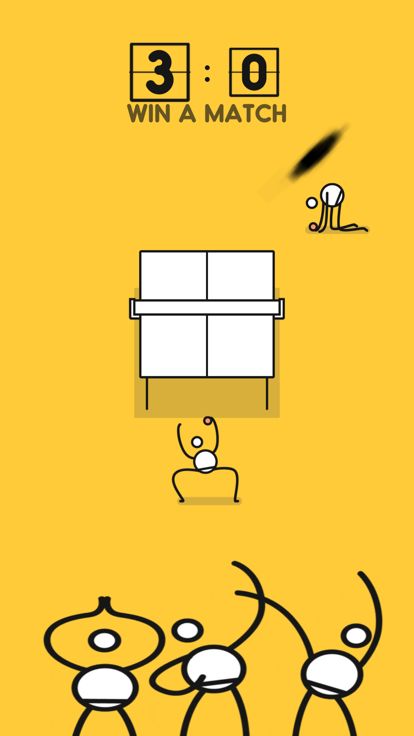 火柴人 - 乒乓球游戏截图