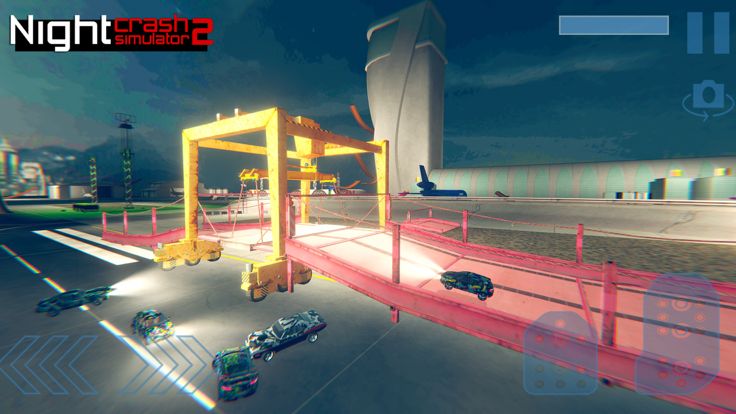 Damage Engine Night Car Crash游戏截图