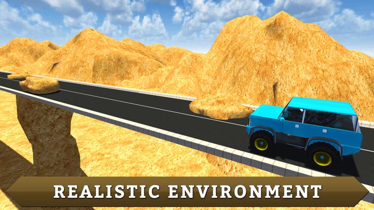 越野4x4山吉普 - 巨型特技模拟器游戏截图
