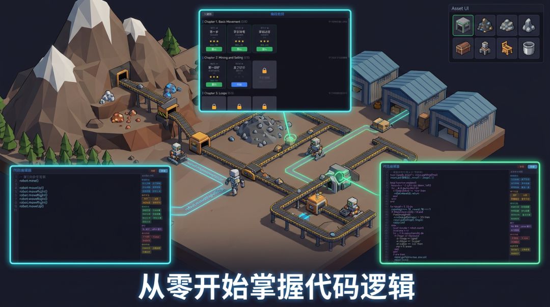 编程矿场：LUA学习游戏截图