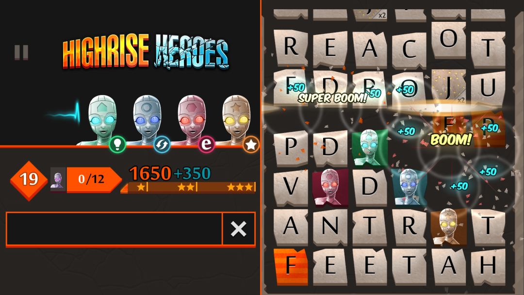Highrise Heroes: Word Challenge游戏截图