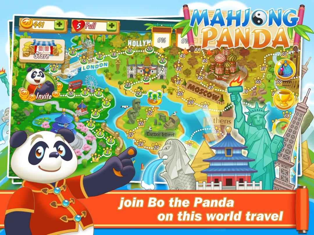 Mahjong Panda游戏截图