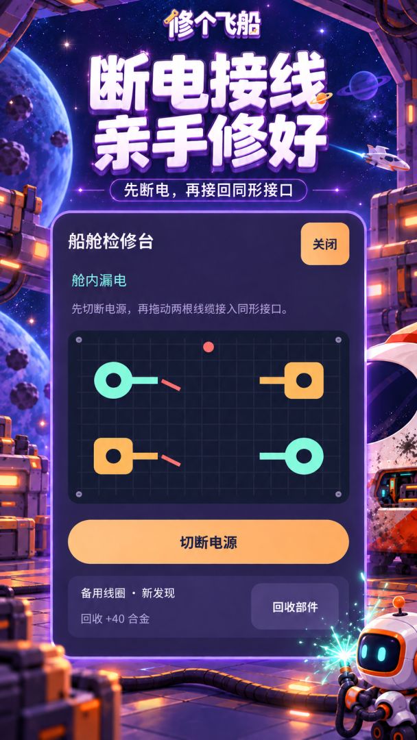 修个飞船游戏截图