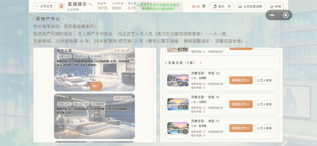娱乐圈老板模拟器游戏截图