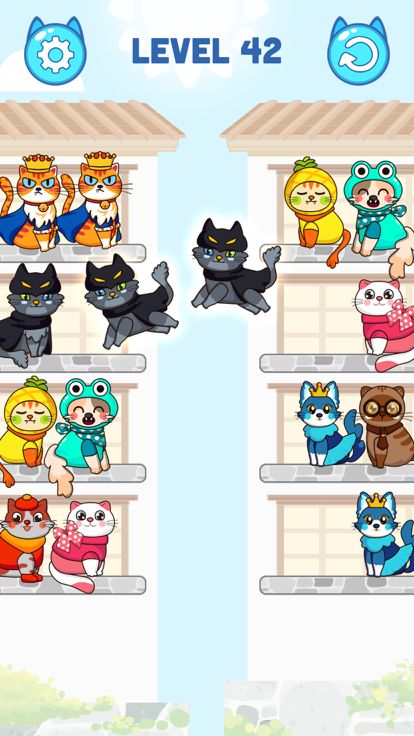 Cat Color Sort Puzzle游戏截图