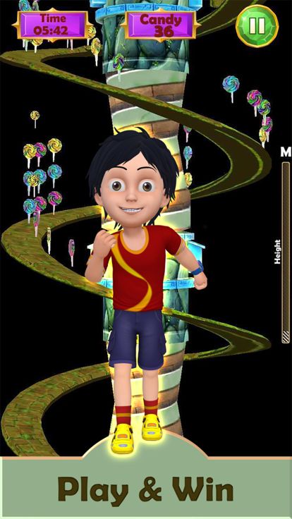 Shiva Candy Run Adventure游戏截图