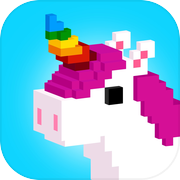 UNICORN 3D 涂色游戏: 独角兽 像素涂色