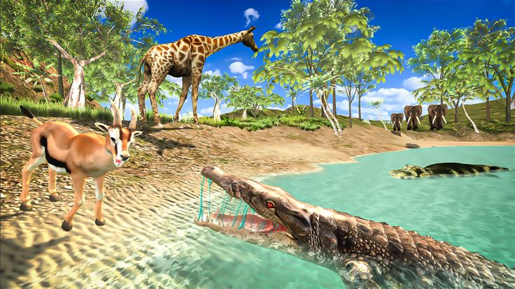 愤怒的鳄鱼可怕的攻击游戏截图