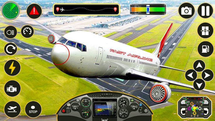 城市飛行員機場遊戲飛行游戏截图