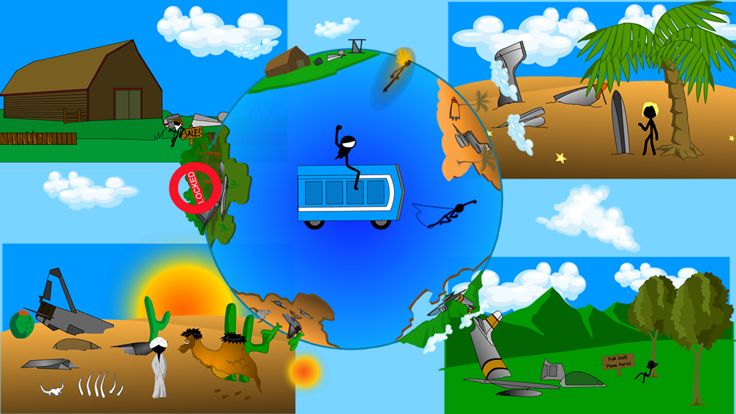 马桶赛车2-厕所火柴人游世界游戏截图