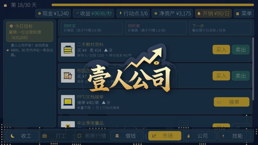 壹人公司游戏截图