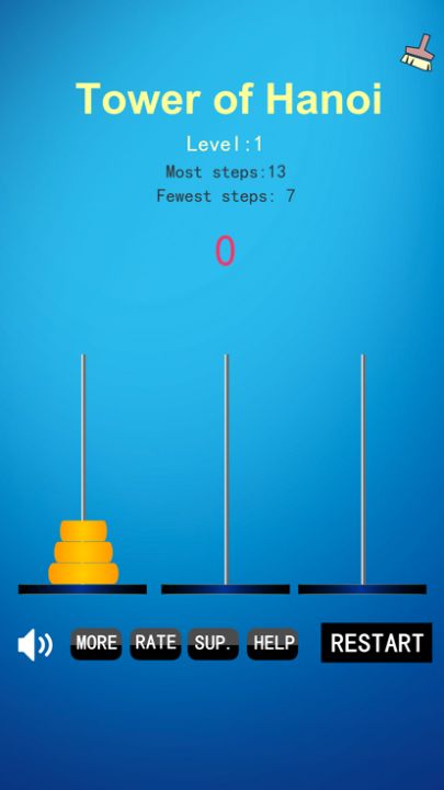Tower of Hanoi Game Puzzle游戏截图