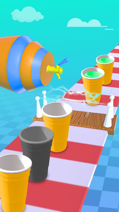 充满 超 杯子 咖啡 3d DIY游戏截图