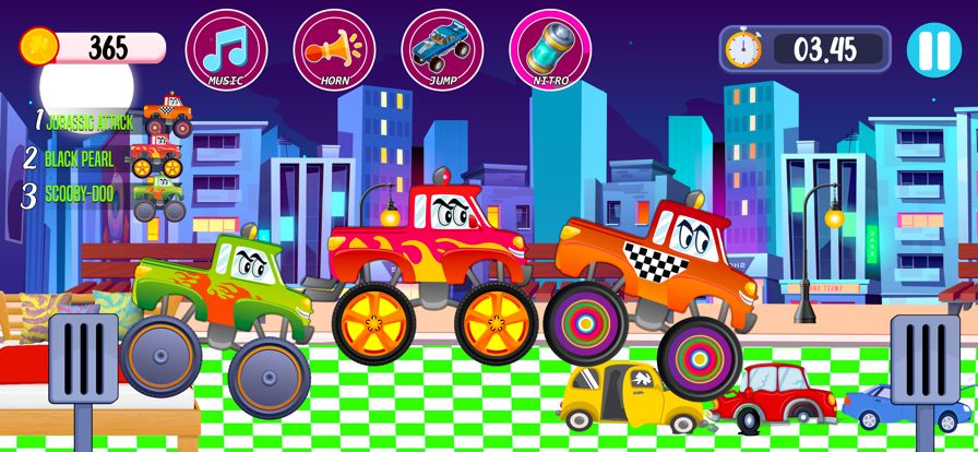 Monster Trucks Stunt Race Game游戏截图
