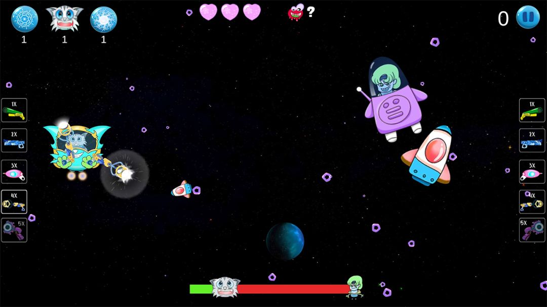 恶魔攻击太空冒险游戏截图