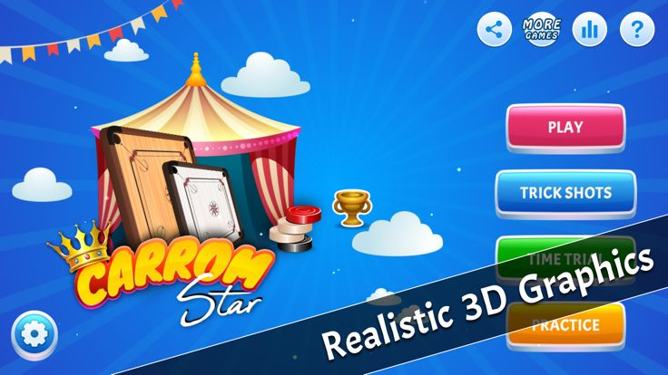 Carrom - 3D Carrom Super Star游戏截图