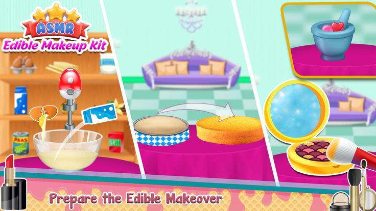 ASMR 可食用化妆套装游戏截图