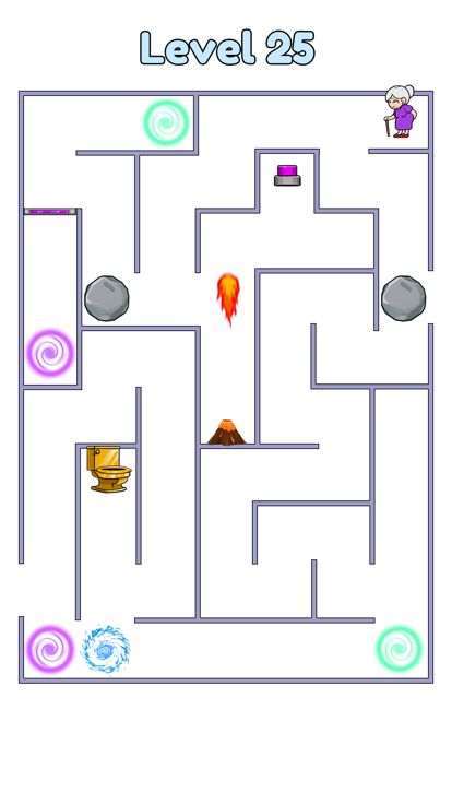 迷宫逃脱：冲厕所游戏截图