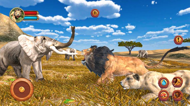 狮子 模拟器 - 野生动物园 动物游戏截图