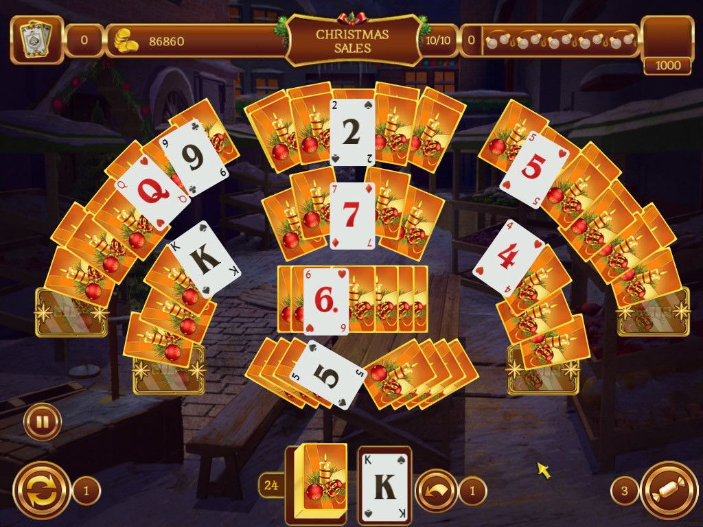 Solitaire Game Christmas游戏截图