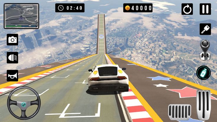 城市汽车特技3D驾驶游戏游戏截图