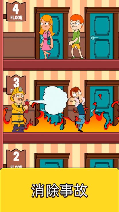 酒店电梯：酒店门卫模拟器;经营类游戏。游戏截图