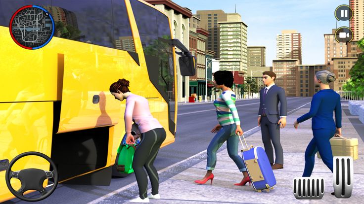 越野真正的巴士驾驶游戏:终极美国教练游戏截图