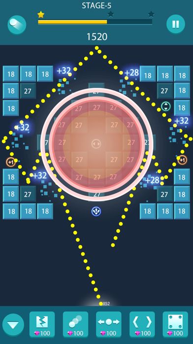 砖块破坏行动—物理弹球打砖块游戏截图