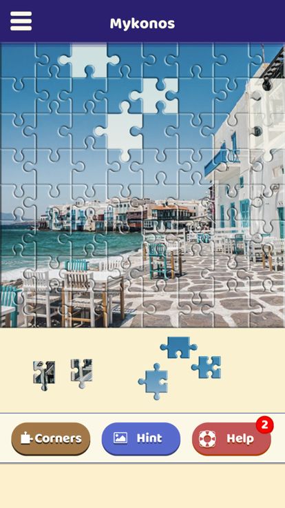 Mykonos Sightseeing Puzzle游戏截图