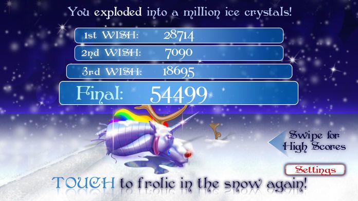 Robot Unicorn Attack Christmas Edition游戏截图