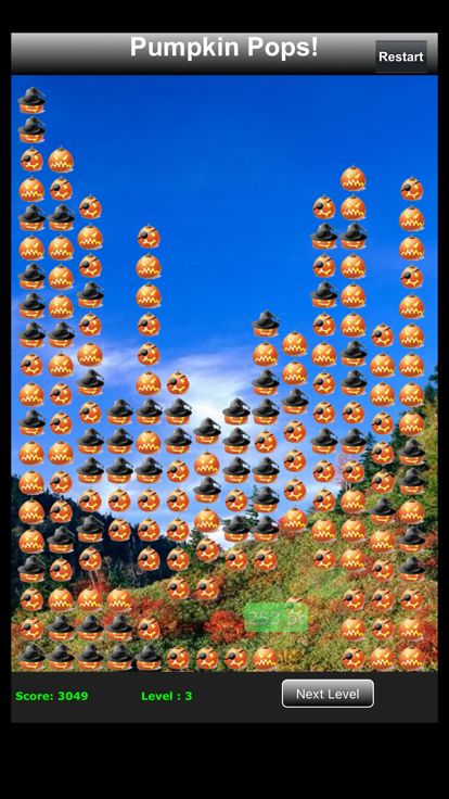 Pumpkin Pops! popping strategy游戏截图