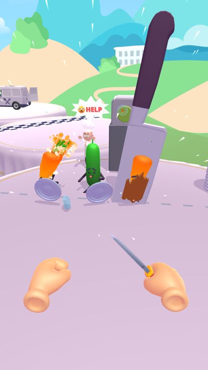 Hit Tomato 3D: Knife Master游戏截图