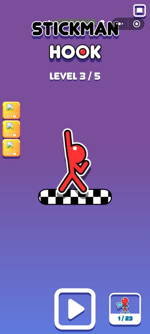 火柴人飞钩游戏截图