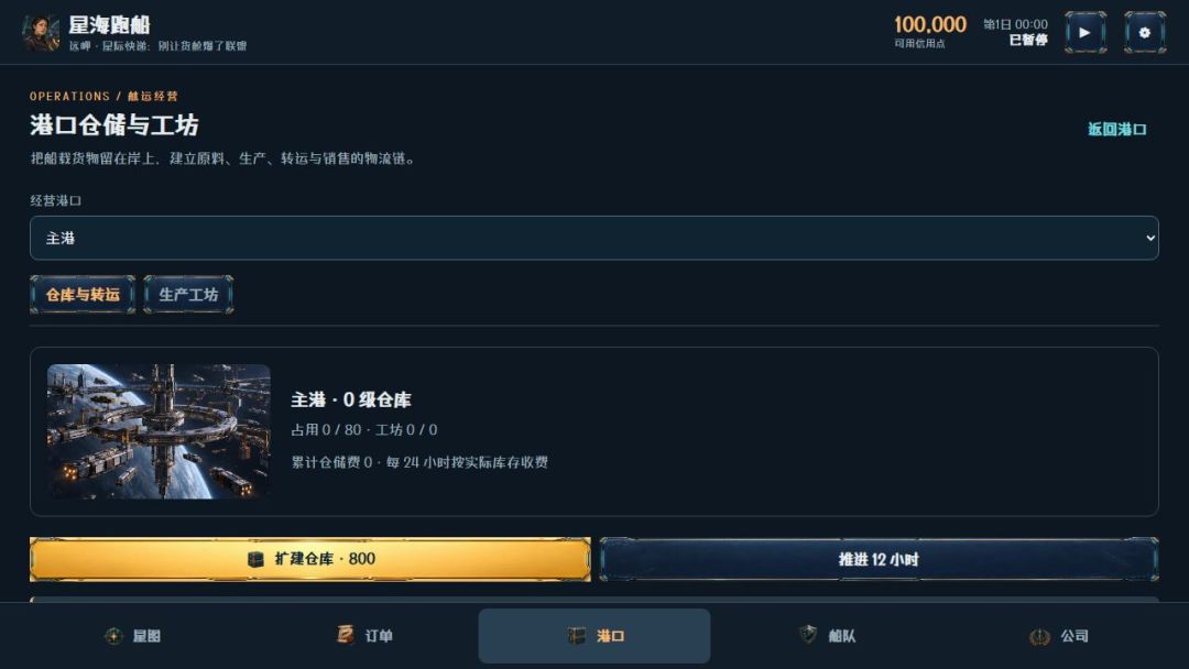 星海跑船:开局一条破货船游戏截图