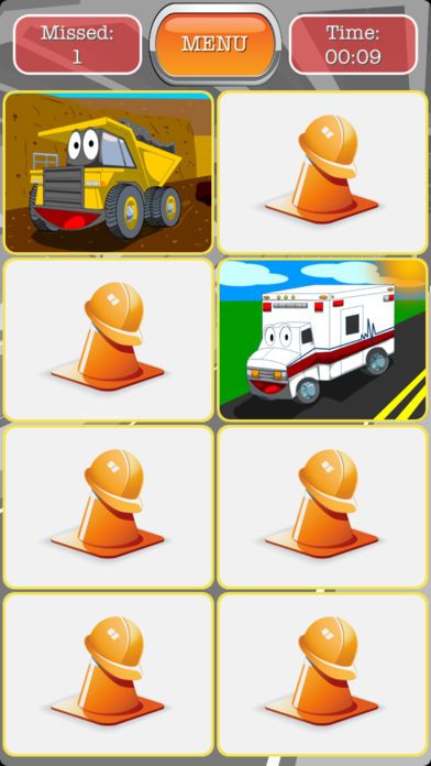 Trucks Matching - Match Game Fun For Truck and Tractor Loving Kids游戏截图