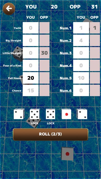 yacht : Dice Game游戏截图